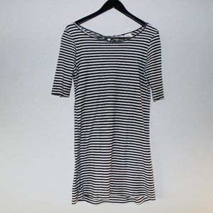 Free People Black & White Striped Dress